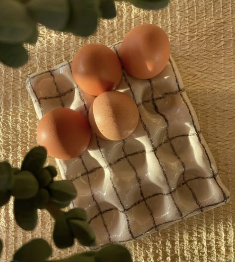 Pottery Egg Carton, Ceramic Egg Carton, Air Dry Clay Egg Holder, Pottery Egg Holder, Egg Holder Ceramic, Clay Egg Tray, Clay Egg Carton, Diy Egg Tray, Clay Egg Holder