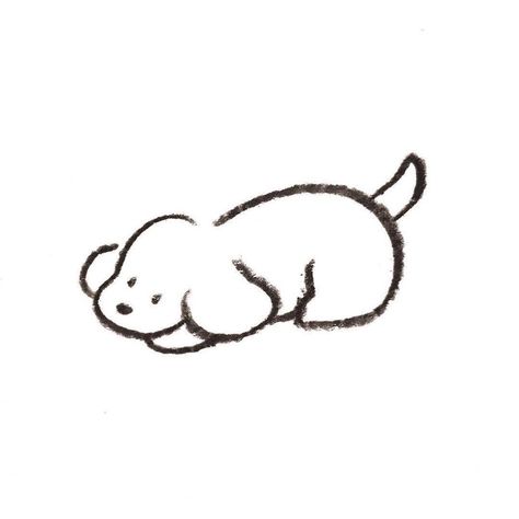 Simple Puppy Drawing, Small Animal Drawings, Cute Dog Doodles, Dog Drawing Easy, Dog Doodles, Dog Drawing Simple, Dog Doodle, Cute Small Drawings, Cute Dog Drawing