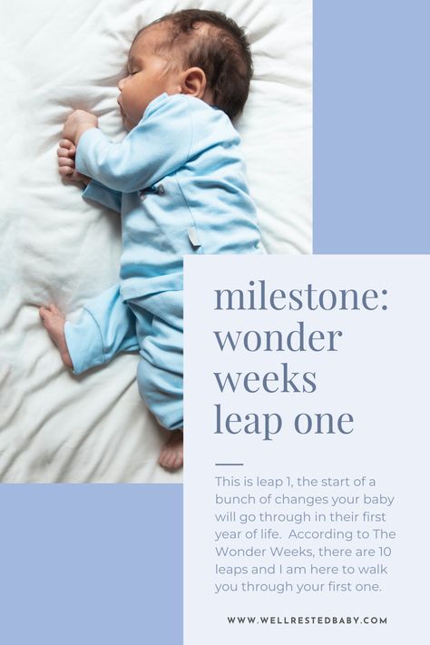 Leap One: Suddenly, your baby is a fussy and you cannot figure out why. Discover all you need to know to get your baby and you back to sleep. Wonder Weeks Leaps, Wonder Weeks, Well Rested, Sleep Consultant, Sleep Tips, First Baby, My Baby, To Sleep, Milestones