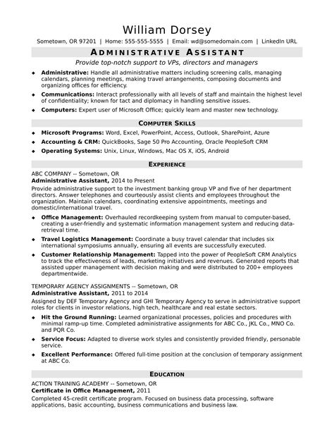 Review this sample for a midlevel administrative assistant to see how you can emphasize your office skills and proven success in administrative roles. Secretary Resume, Office Assistant Resume, Bay Max, Resume Summary Examples, Teaching Resume, Administrative Assistant Resume, Nursing Resume Template, Admin Assistant, Resume Layout