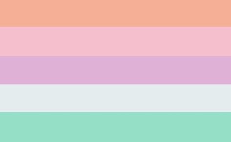 Flag, Pastel, Rainbow