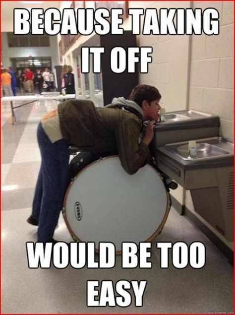 Funny Pictures Of The Day – 65 Pics Marching Band Memes, Band Problems, Marching Band Humor, Band Jokes, Music Jokes, Band Nerd, Band Camp, Band Geek, Band Kid