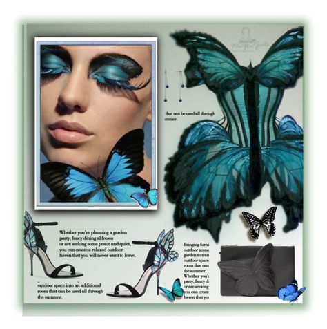 "Butterfly Gaultier" by fassionista ❤ liked on Polyvore featuring Matthew Williamson, Jean-Paul Gaultier and Sophia Webster Junk Kouture, Home Decor Artwork, Fool Proof, Sophia Webster, Matthew Williamson, Fashion Outfit Ideas, Paul Gaultier, Dress Inspiration, Decor Artwork