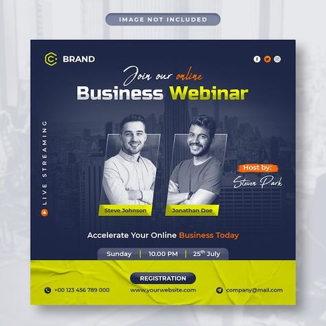 Webinar Instagram Post, Webinar Creative Ads, Webinar Invitation Design, Business Social Media Posts Design, Webinar Flyer Design, Interview Poster, Business Design Ideas, Webinar Poster Design, Webinar Social Media Post