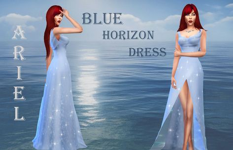 Sims 4 Disney Princess Cc, Sims 4 Disney Cc, Sims Disney, Sims 4 Sims, Sims Packs, Ariel Dress, Pelo Sims, The Sims 4 Packs, Sims 4 Cc Folder