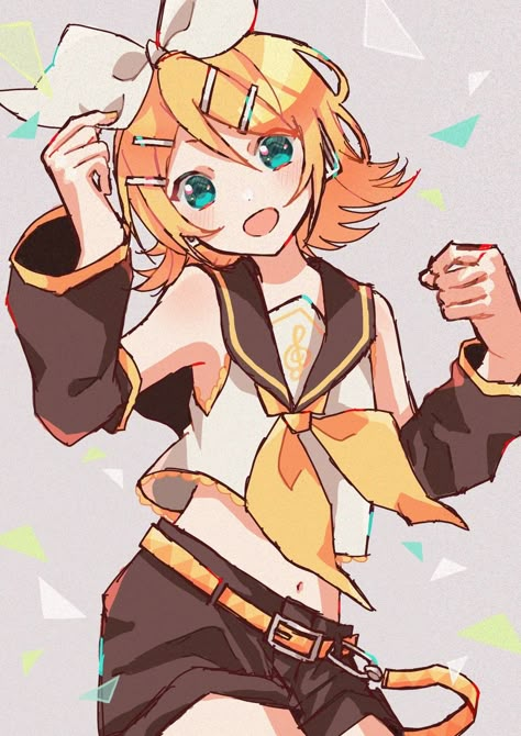 Yellow Vocaloid, Kagamine Rin Fanart, Len Kagamine Fanart, Rin Miku, Rin Vocaloid, Len Y Rin, Kagamine Rin And Len, Rin Kagamine, Miku Hatsune Vocaloid