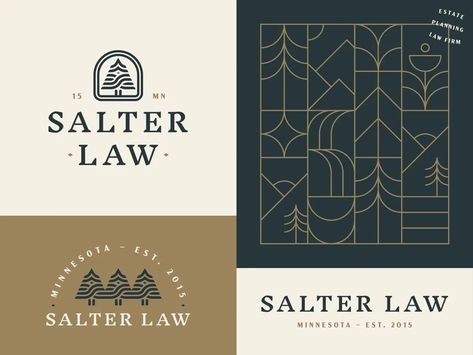 Salter Law by Malley Design Law Firm Design, Law Firm Branding, Law Firm Logo Design, Dental Logo Design, Law Firm Logo, Tree Logo Design, Law Logo, Medical Logo Design, Real Estate Logo Design