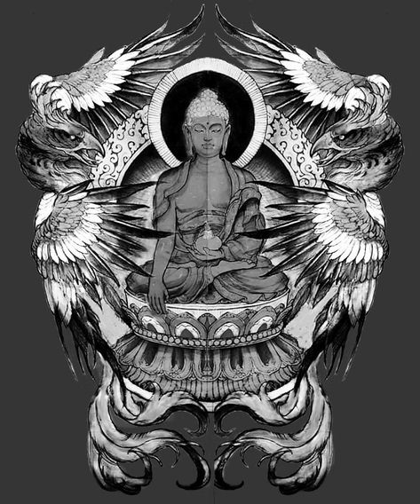 Buddha Shoulder Tattoo, Back Piece Tattoo Men Design, Buddha Tattoo Back, Full Back Tattoo For Men Ideas, Full Back Tattoos For Guys, Full Back Tattoos For Men, Tattoo Full Back, Full Back Tattoo, Backpiece Tattoo