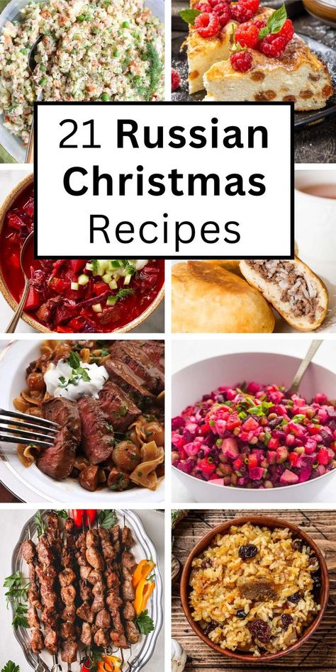 Russian Christmas Food Ideas Russian Thanksgiving Recipes, Russian Dinner Recipes, Norwegian Christmas Food, Russian Christmas Food, Russian Appetizers, Russian Christmas Traditions, Russian Food Recipes, Slavic Recipes, Christmas Dinner Menu Ideas