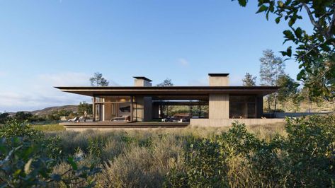 CLB reveals Wasatch Ranch Retreat in Uta|Visualization Ranch Retreat, Modern A Frame Cabin, Mountain Lifestyle, Concrete Fireplace, Architectural Engineering, Modern Residence, Industrial Interior Design, Landscape And Urbanism, American Architecture