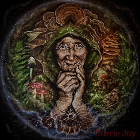 Goddess Spirituality, Gallery Prints, Pagan Art, Nature Spirits, Wild Beauty, The Spiral, Ancient Wisdom, Healing Powers, Moss Green