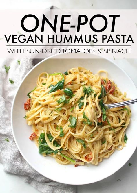 Vegan Hummus Pasta, Hummus Pasta, Creamy Hummus, Vegan Pasta Dish, Pastas Recipes, Sauce Pasta, Vegan Pasta Recipes, Pasta Pot, Vegan Hummus