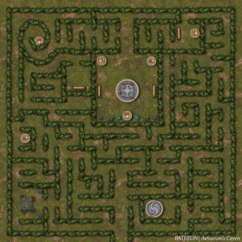 Labyrinth Game, Capas Minecraft, Cartographers Guild, Dnd World Map, Building Map, Fantasy Town, Tabletop Rpg Maps, Map Pictures, Rpg Map