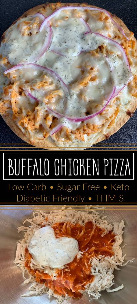 Low Carb Dinners For One, Buffalo Chicken Crust Pizza Keto, Low Carb Buffalo Chicken Pizza, Keto Pizza Recipes Easy, Low Carb Low Fat Recipes For Dinner, No Added Sugar Dinner Recipes, Keto Buffalo Chicken Pizza, Low Carb Buffalo Chicken Recipes, Low Carb Pepperoni Recipes