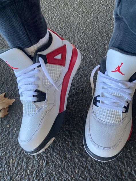 jordan retro 4 red cement 🖤 sz 2.5 Red Cement 4s, Jordan 4 Red Cement Outfit, Red Cement 4s Outfit, Outfits With Jordan 4s, Y2k Pictures, 4s Outfit, Jordan 4 Red, Jordan 4’s, Jordan Retro 4