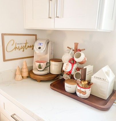 Coffee Area, Coffee Bar Station, Nook Decor, Bar Inspiration, Coffee Nook, Coffee Cookies, Coffee Bar Home, A Very Merry Christmas, Cosy Christmas