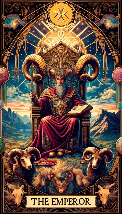 Explore the symbolism of The Emperor Tarot card! 🏛️ Understand its role in readings, focusing on discipline, responsibility, and order. Ideal for enriching your Tarot practice. Save this pin and let The Emperor guide your path! 📌 The Empress Tarot Wallpaper, Tarot Card The Emperor, Tarot Emperor, Tarot Cards Design, The Emperor Tarot Card, Emperor Tarot Card, Manifestation List, Tarot Practice, Emperor Tarot