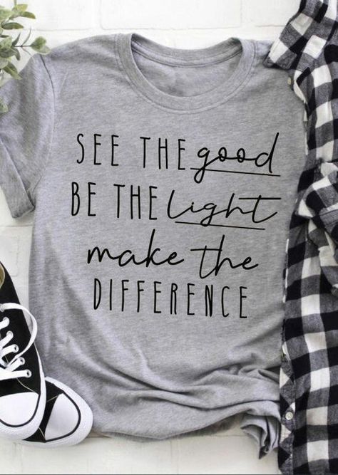 536a76f94cf7535158f66cfbd4b113b6desc54402466ri Inspirational Shirt Ideas, Christian Shirts Designs, See The Good, T Shirt Ideas, Lucky Shamrock, Clothing Shopping, Be The Light, Cute Shirt Designs, Vinyl Shirts