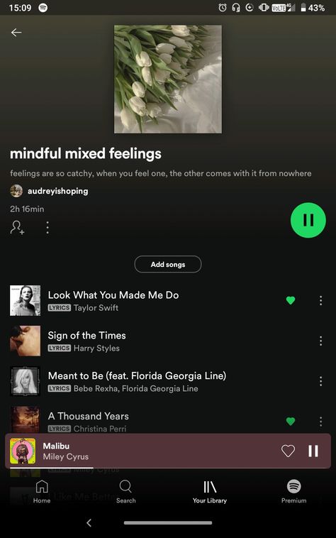 follow it, feel it, stream it Feelings Playlist, Thousand Years Lyrics, Malibu Miley Cyrus, Christina Perri, Florida Georgia Line, Bebe Rexha, Mixed Feelings, Taylor Swift Lyrics, Miley Cyrus