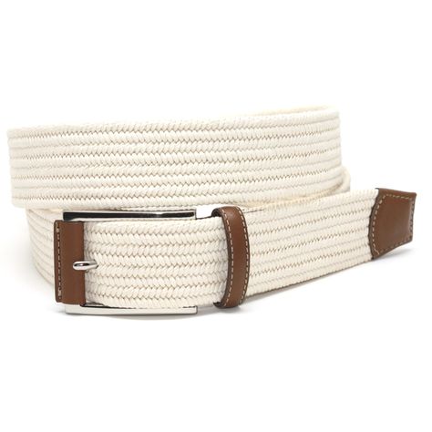 Italian Mini Woven Cotton Stretch Cream 35mm Belt Peabody Hotel, Downtown Memphis, Concept Shop, Blue Lion, Leather Company, Stretch Belt, Casual Belt, Woven Cotton, Leather Wraps