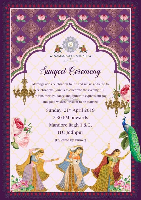 Creative Fold Studio - 💌 Invitation Designer Price, Reviews, Contact Details - ShaadiSaga Rajput Wedding Invitation Cards, Jaggo Invitation Cards, Sangeet Invite Template, Mehandi Invitation Card, Sangeet Invitation Cards Template, Sangeet Invitation Cards, Sangeet Card, Rajput Painting, Hindu Fashion