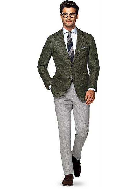 Olive Green Blazer Outfit Men, Men Sport Coat Outfit, Green Blazer Outfit Men, Mens Sport Coat Outfit, Blazer Outfits For Men, Mens Office Fashion, Green Blazer Outfit, Sport Coat Outfit, Green Sport Coat