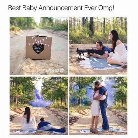 Reveal Baby Reveal Pictures, Gender Reveal Announcement, Fun Baby Announcement, Gender Announcements, Gender Reveal Ideas, Baby Reveal Party, Baby Gender Reveal Party, Baby Gender Reveal, Baby Reveal