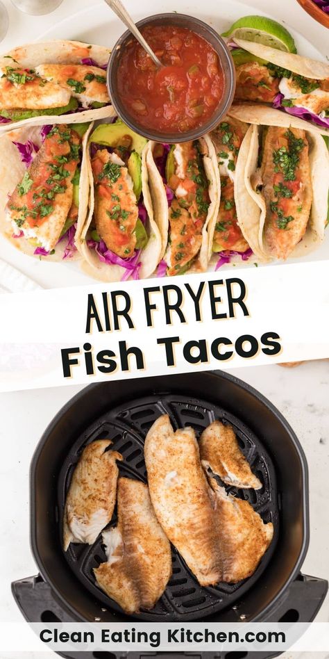 Air Fryer Fish Tacos, Basa Fish Recipes, Soft Tacos Recipes, Air Fryer Fish Recipes, How To Remove Warts, Air Fryer Fish, Remove Warts, Fish Fillets, Plant Paradox