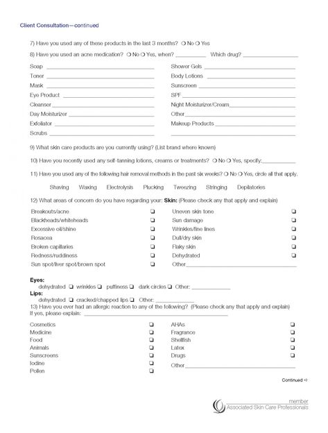 Professional Esthetician Consultation Form Template Published by Albert Sulton. Esthetician consultation form template, Documentation is of critical importance for companies and many companies irrespective of their size demand var... Esthetician Consultation Form, Client Consultation Forms Esthetician, Esthetician Spa, Client Intake Form, Firming Body Lotion, Intake Form, Self Tanning Lotions, Consent Forms, Night Moisturizer