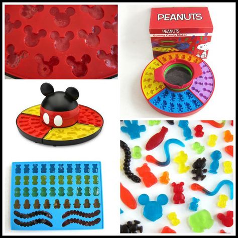 Gummy Candy Makers create Mickey Mouse Gummies, Peanuts Gang (Snoopy, Charlie Brown & Woodstock) Gummies and more. Making Gummy Bears, Gummy Fish, Homemade Gummies, Gummies Recipe, Candy Apple Recipe, Bear Recipes, Christmas Food Treats, Christmas Prep, Gummy Worms