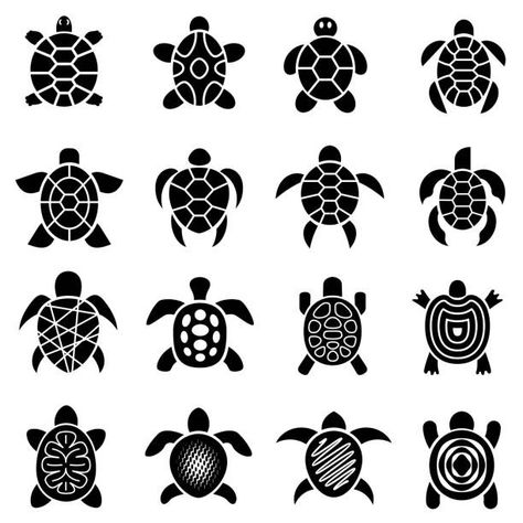 Turtle Logo, Shell Artwork, Shell Drawing, Shell Tattoos, Turtle Drawing, Sea Turtle Art, Turtle Decor, Drawing Examples, Turtle Tattoo