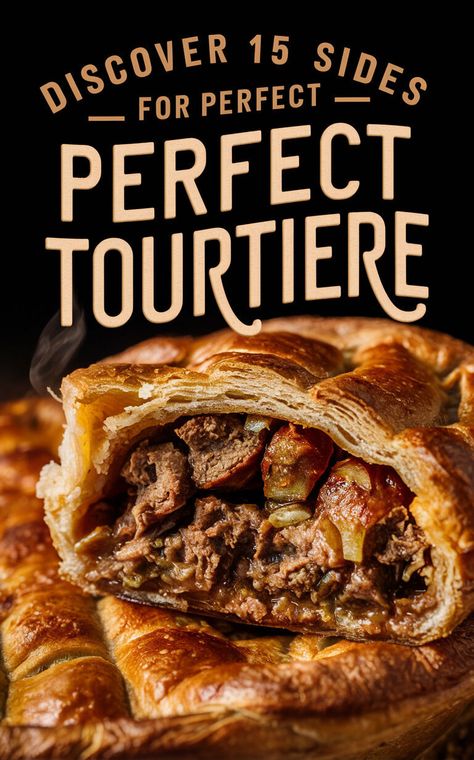 Serve up a feast with these incredible side dishes to accompany your tourtiere! 🍽️🥗 #foodlover #yum Spicy Sausage, Savory Chicken, Creamy Mushrooms, Flaky Crust, Meat Pie, Best Side Dishes, Short Ribs, Creamy Sauce, Crispy Bacon