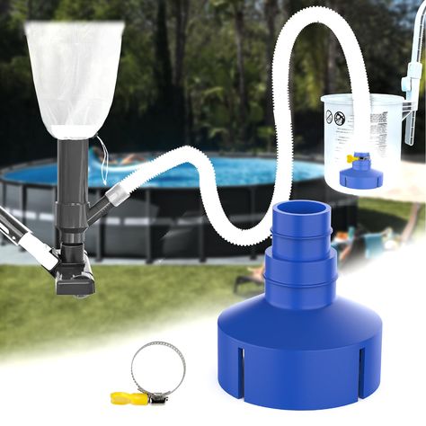 PRICES MAY VARY. Quick Adapter with Hose Clamp for INTEX Pool Skimmer. The Quick Adapter is suitable for all common Pool Vacuums. Connect the Pool Vacuum for Above Ground/Inground Pool and The Pool Skimmer with a 32mm or 38mm Hose. Then you can vacuum the pool bottom, No more annoying removal of the skimmer. Attention Please: Suitable for a pump with at least 2500l/h pump. you can use a 32mm or 38mm Hose! Use Hose Clamps to tightly connect the Adapter and Hose. Perfect Design: High-quality Mater Above Ground Pool Patio, Intex Pool Skimmer, Skimmer Pool, Pool Vacuums, Pool Skimmer, Intex Pool, Pool Vacuum, Inground Pool, Pool Pump