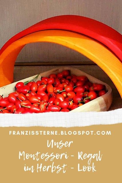 Unser Montessori - Regal im Herbst - Look - Sternentanz Montessori, Internet, Instagram