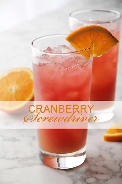 Screwdriver Recipe, Vodka Cran, Vodka Sour, Sour Drink, Cranberry Vodka, Cocktail Ideas, Treat Yoself, Vodka Drinks, Alcohol Drinks