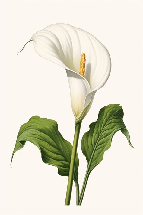 Calla Lily Illustration, Illustration Art Flower, Flower Colouring Pages, White Flower Pictures, Flower Colouring, Calla Lily Colors, Lily Design, Bee Wall Art, Baby Animal Drawings