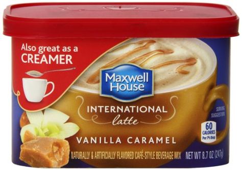 Maxwell House International Cafe-Style Beverage Mix Tub, Vanilla Caramel Latte, 8.7 Ounce * Read more reviews of the product by visiting the link on the image. Caramel Latte Recipe, Maxwell House Coffee, Coffee Vanilla, Maxwell House, International Coffee, Vanilla Caramel, Coffee Mix, Mocha Coffee, Caramel Latte