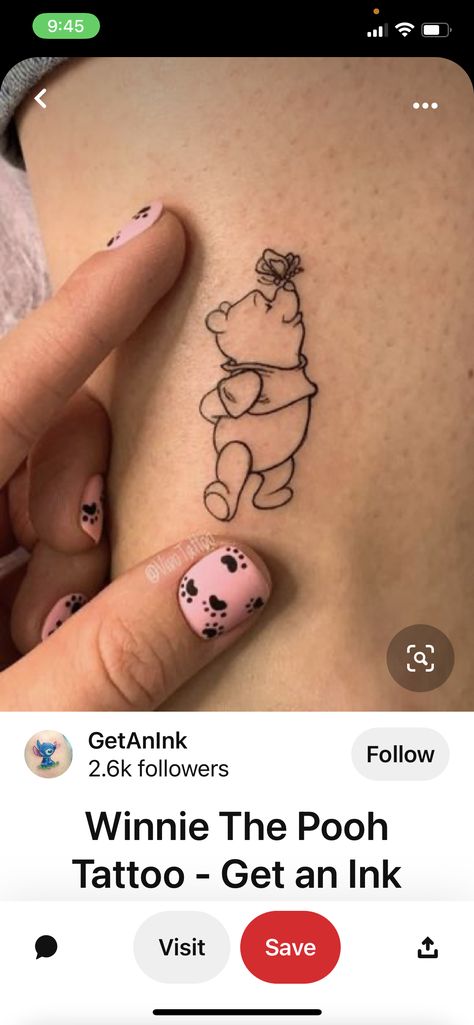 Piglet Tattoo, Winnie The Pooh Tattoo, Pooh Tattoo, Nose Tattoo, Winnie The Pooh Tattoos, Charm Tattoo, Tattoo Catalog, Small Matching Tattoos, Mouse Tattoos