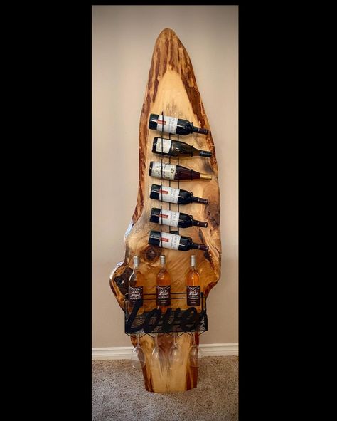 Cara Blanchette on Instagram: “This beautiful wine rack is mounted onto a large piece of live edge walnut! • #woodworking #resin #wine #liveedge #love • SOLD” Live Edge Wine Rack, Painting Styles, Live Edge Wood, Fashion Painting, Live Edge, Wine Rack, Wood Projects, Walnut, Projects To Try