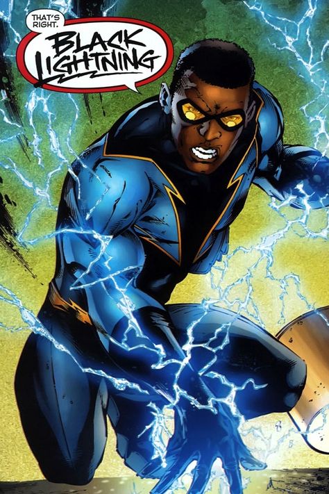 Cress Williams, Black Lightening, Black Superheroes, Black Comics, Book Character, Dc Comics Characters, Black Lightning, Black Characters, Comic Collection