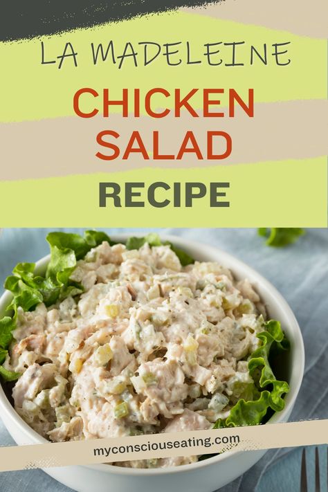 Chicken salad on mixed greens Copycat La Madeleine Chicken Salad Recipe, La Madeleine Chicken Salad, La Madeleine Chicken Salad Recipe, La Madeleine Chicken, Chicken Salad Chick Copycat Recipes Kickin Kay Lynne, The Masters Chicken Salad Recipe, Mcalisters Chicken Salad Recipe, Manderine Orange Chicken Salad, Salad At Home