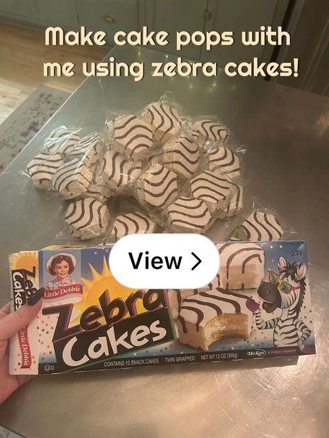 Zebra Cake Cake Pops, Zebra Cake Pops, Zebra Cakes, Cake Pops How To Make, Little Debbie, Zebra Cake, Girl Cake, Snack Cake, Meal Prep For The Week