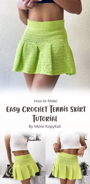 Best Tennis Skirt Free Crochet Pattern & Tutorial Ideas - Carolinamontoni.com Tennis Skirt Pattern, Ruffle Skirt Pattern, Maxi Skirt Pattern, Crochet Blanket Tutorial, Crochet Pattern Tutorial, Skirt Pattern Free, Crochet Dress Pattern Free, Crochet Maxi Skirt, Crochet Bottoms