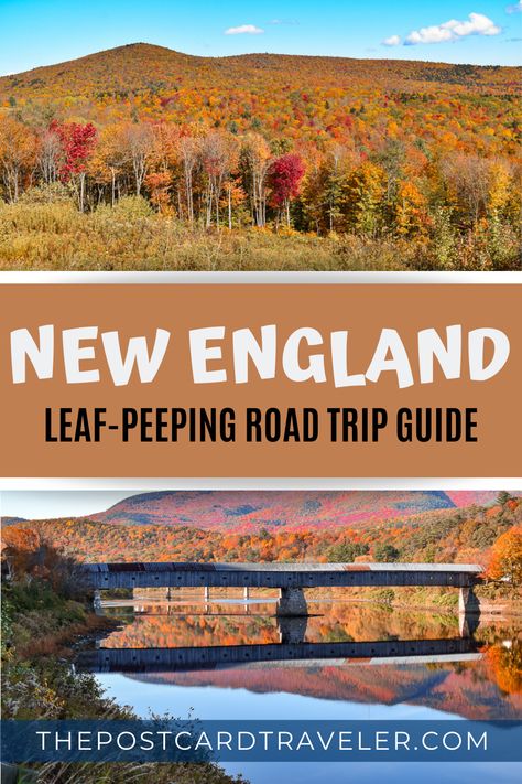 Autumn Road Trip, Fall Foliage Road Trips, England Travel Guide, New England Road Trip, Fall Road Trip, Travel America, Perfect Road Trip, Leaf Peeping, New England Travel