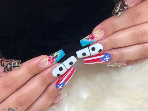 Puerto Rico Nails, Acrylic Nails Square, Nails Pretty, Dope Nail Designs, Nails Square, Short Square Acrylic Nails, Really Cute Nails, Short Acrylic, Unique Acrylic Nails