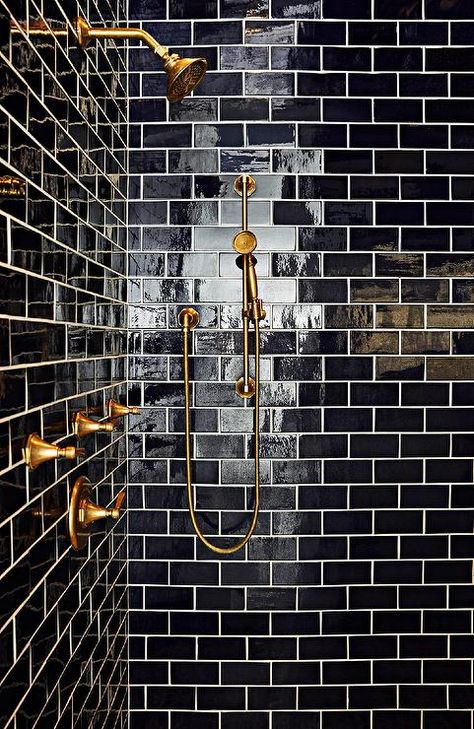 Black Subway Tile, Subway Tile Bathroom, Black Tile Bathrooms, Black Subway Tiles, Quartz Flooring, Subway Tile Showers, Flooring Samples, Subway Tiles Bathroom, Stick Tiles