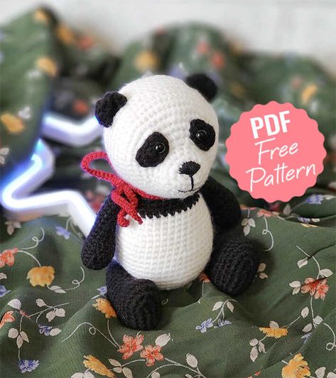 Crochet Teddy Bear Pattern Free, Amigurumi Panda, Bear Patterns Free, Crochet Baby Blanket Free Pattern, Giraffe Crochet, Crochet Teddy Bear Pattern, Crochet Cat Pattern, Crochet Panda, Crochet Animals Free Patterns