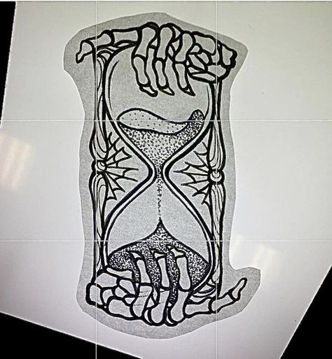 Goth Hourglass Tattoo, Spooky Hourglass Tattoo, Gothic Hourglass Tattoo, Hour Glass Tattoo Ideas Unique, Sand Timer Tattoo, Hourglass Tattoos, Hourglass Drawing, Traditional Chest Tattoo, Pinterest Tattoos