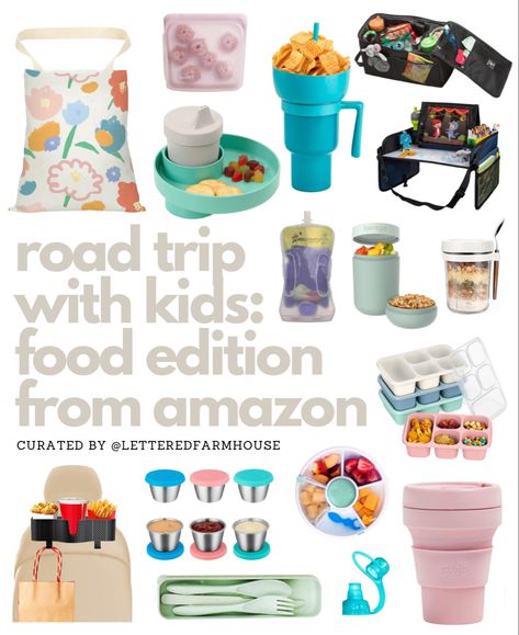 Road Trip Bento Boxes, Road Trip Snacks For Kids, Road Trip Essentials For Kids, Eating In The Car, Travel With Toddler, Toddler Road Trip, Big Burger, Travel Tray, Cali Trip