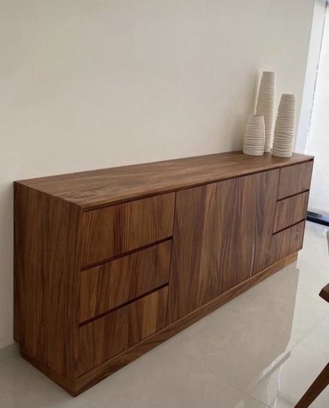 Modern Filipino Interior, Filipino Interior Design, Dining Room Furniture Design, Living Room Storage Cabinet, Appartment Decor, Storage Bench Seating, Modern Buffet, Furniture Design Wooden, Study Room Decor